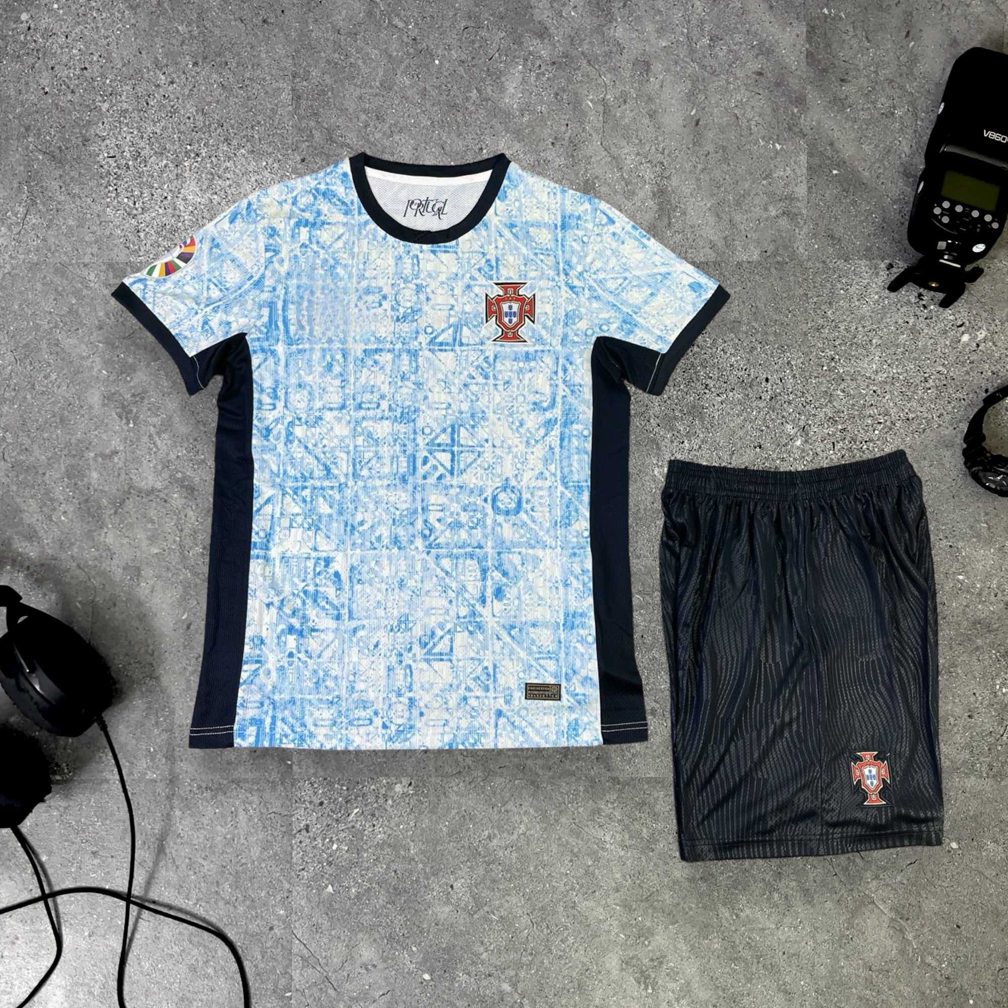 Bộ quần áo bóng đá ĐT Bồ đào nha Euro 2024 Vải mè thái