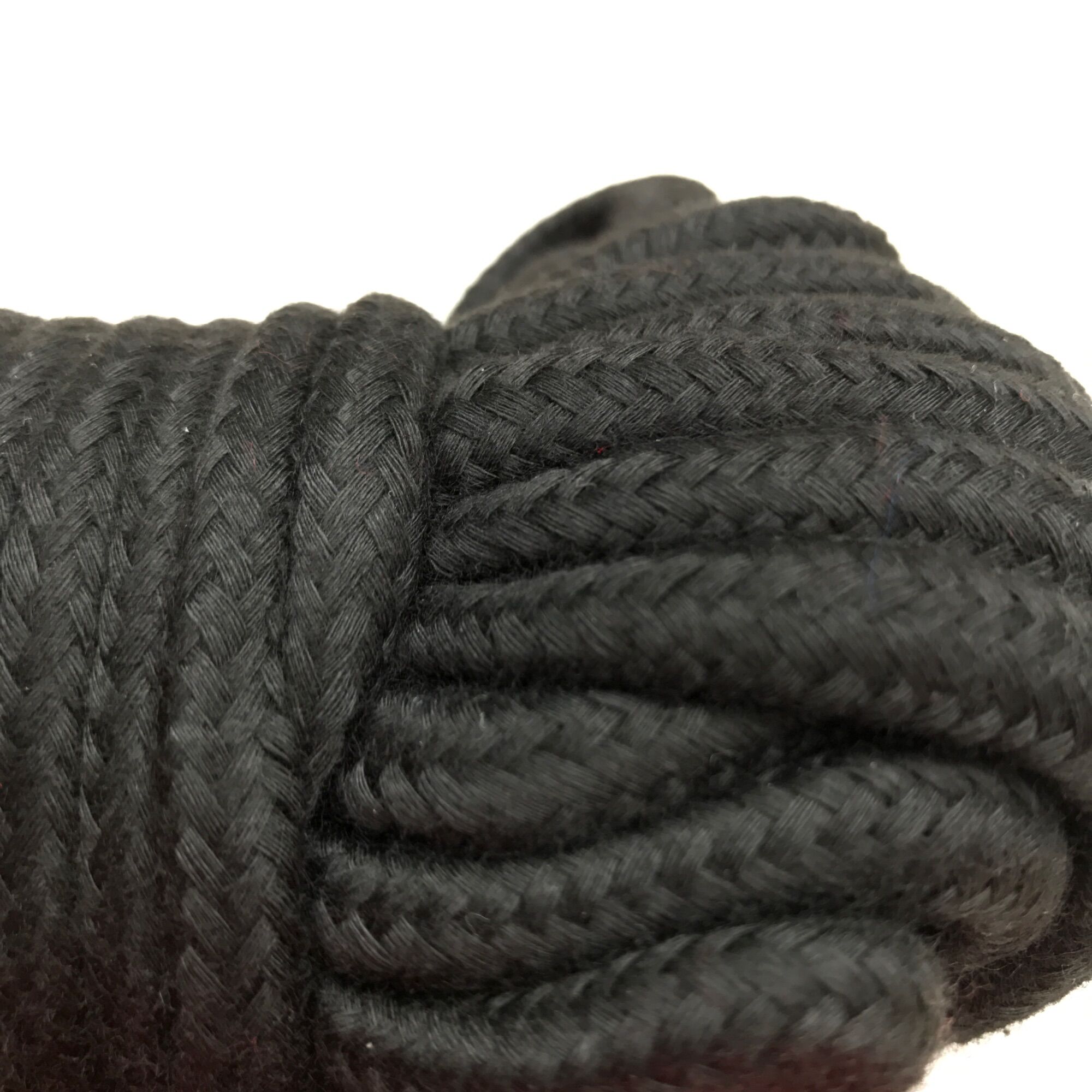 Dây thừng cotton mềm 10m đen / đỏ Dây thừng nghệ thuật loại to đẹp