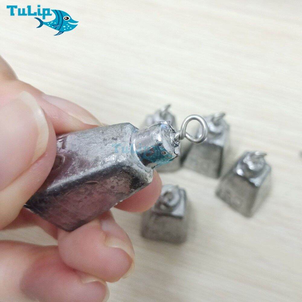 Chì câu cá hình vuông có móc từ 35g - 250gram