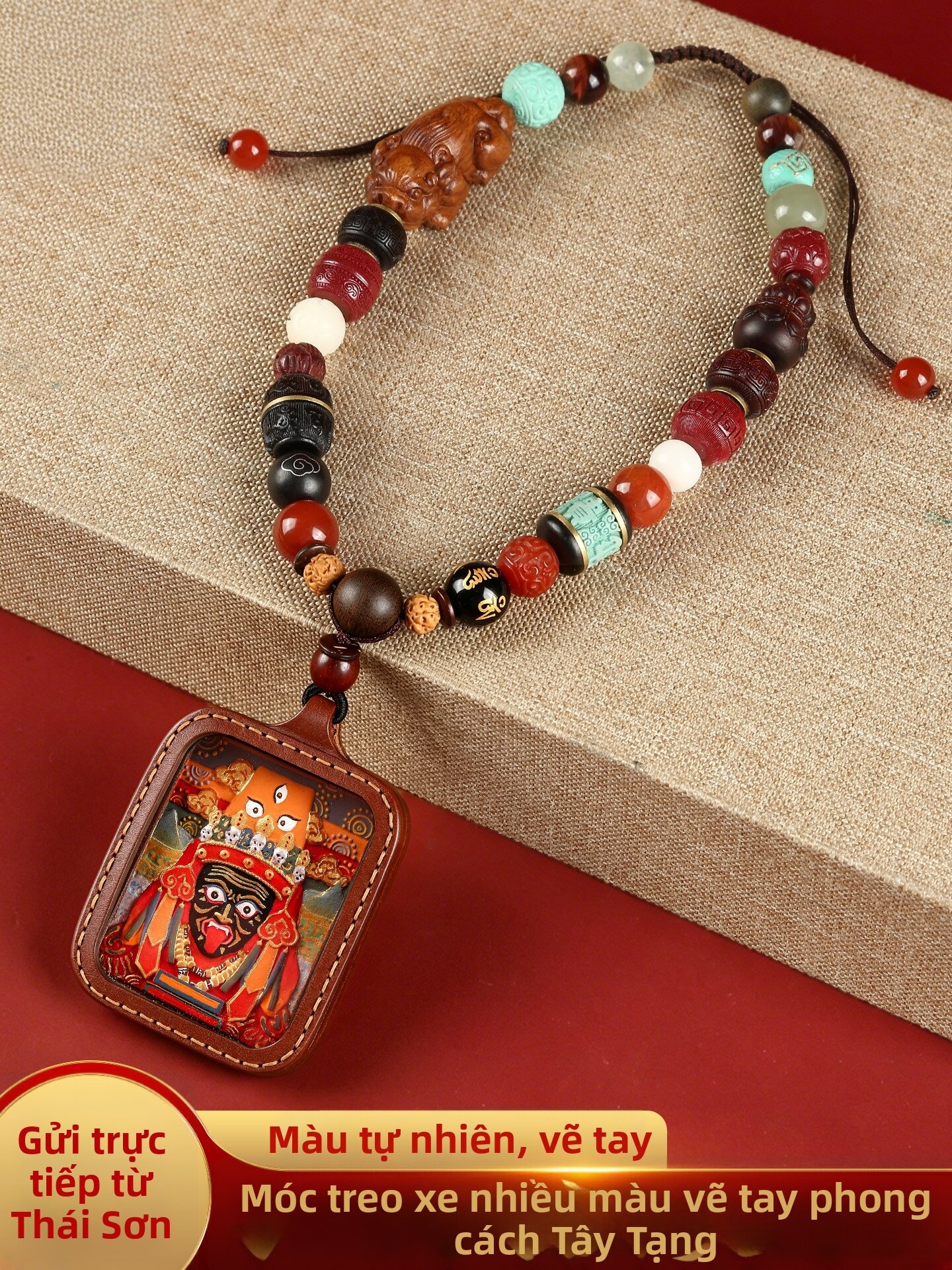 YISHUIGE | Tibetan Thangka Rearview Mirror Pendant Giá 3,601,000 Đồng*Miễn phí vận chuyển