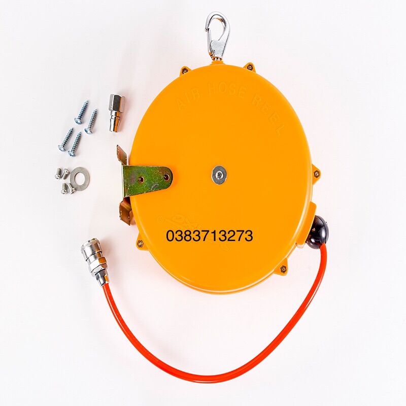 Cuộn dây tự rút khí nén chất liệu dây Pu dài 6,5mmx10mmx9m
