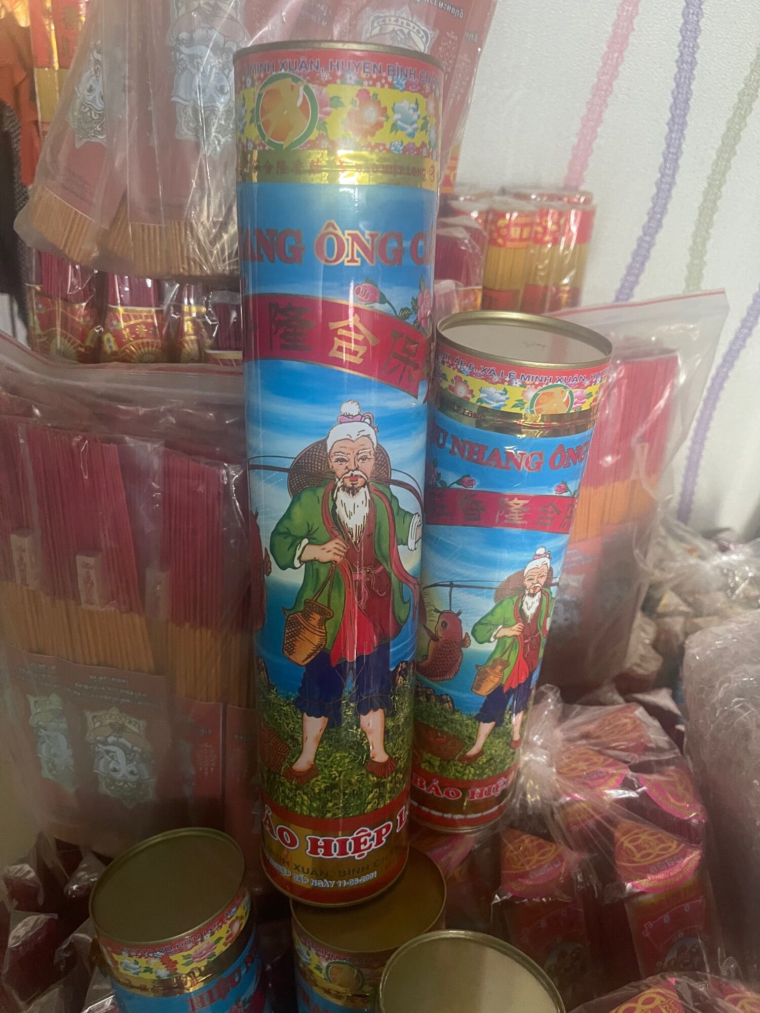 Nhang ống ông câu cao 40 cm thơm trầm