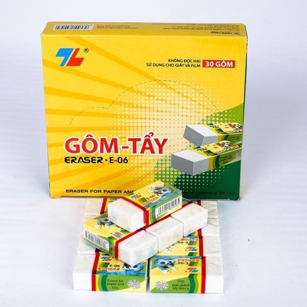 Combo 5 cục gôm tẩy siêu mềm dẻo Thiên Long chính hãng E-06