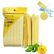 Bông nở rửa mặt bọt biển Chivey (túi 12 miếng)