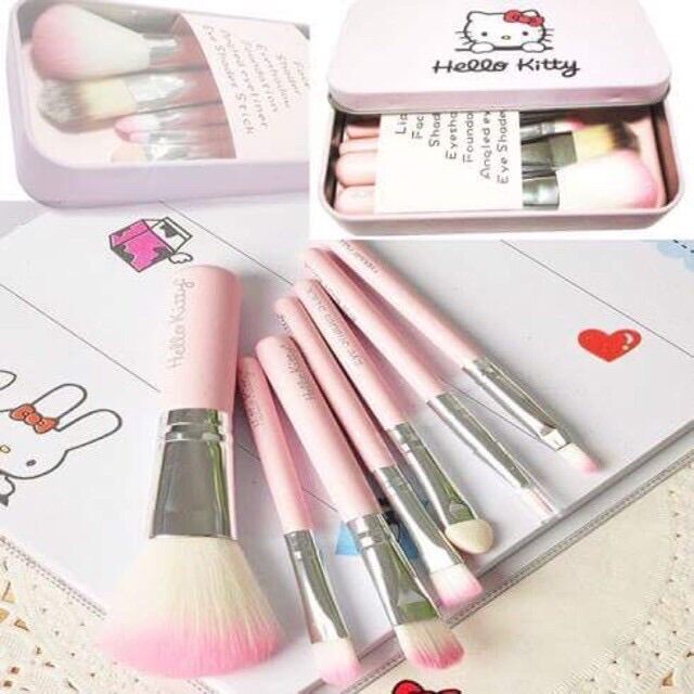 [HCM]Bộ 7 cọ trang điểm hello kitty
