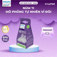 Núm Ti Mô Phỏng Tự Nhiên Mới Philips Avent Natural Response - Vỉ đôi