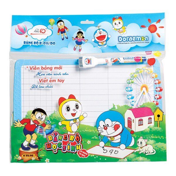 Bảng bộ 2 mặt tl hình doraemon mã tp-b015/do giao màu ngẫu nhiên