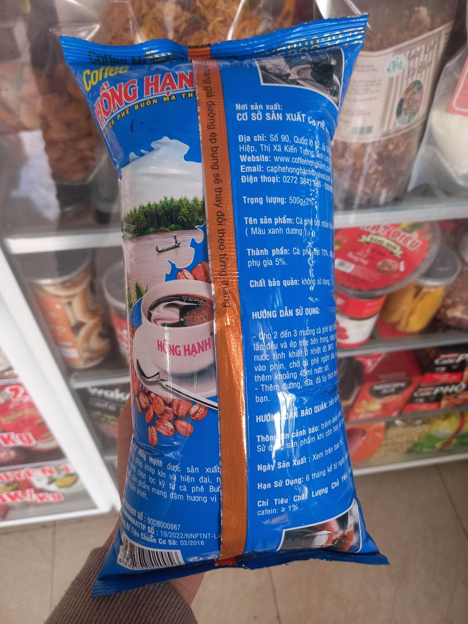 500g cà phê Hồng Hạnh xanh