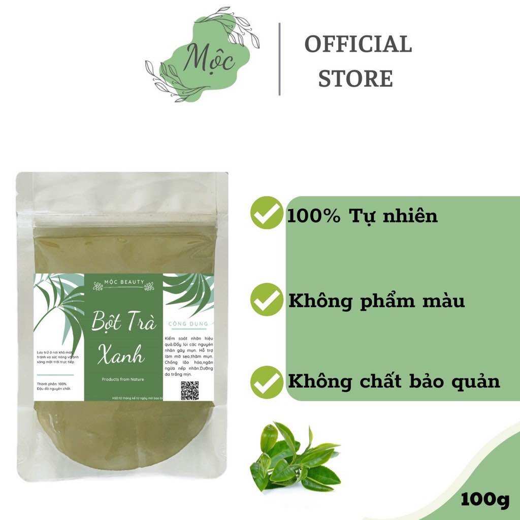 Bột trà xanh nguyên chất 100gr