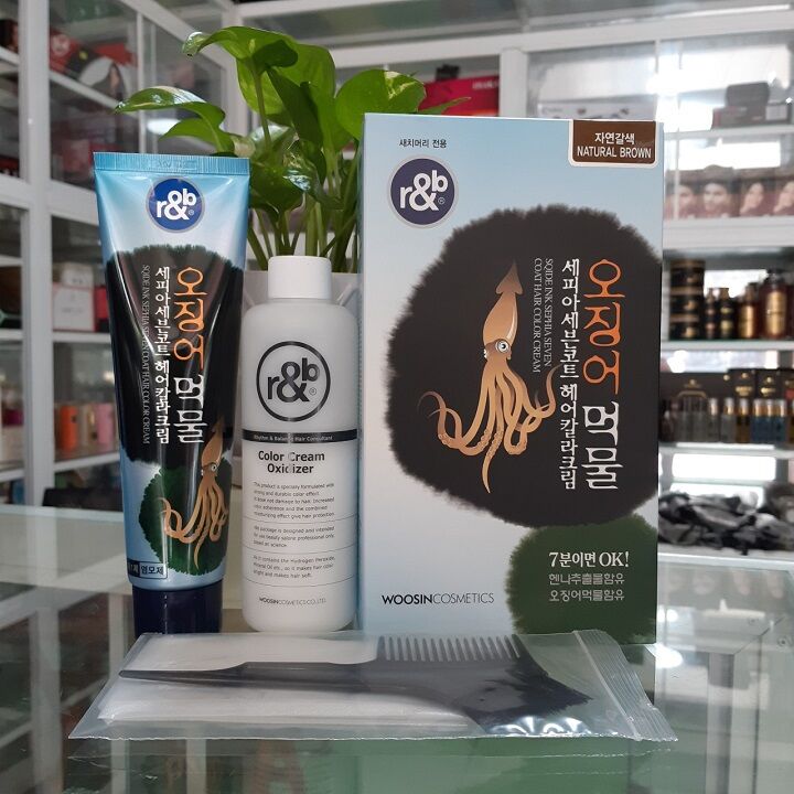 Kem nhuộm tóc phủ bạc thảo dược r&b Henna 150ml
