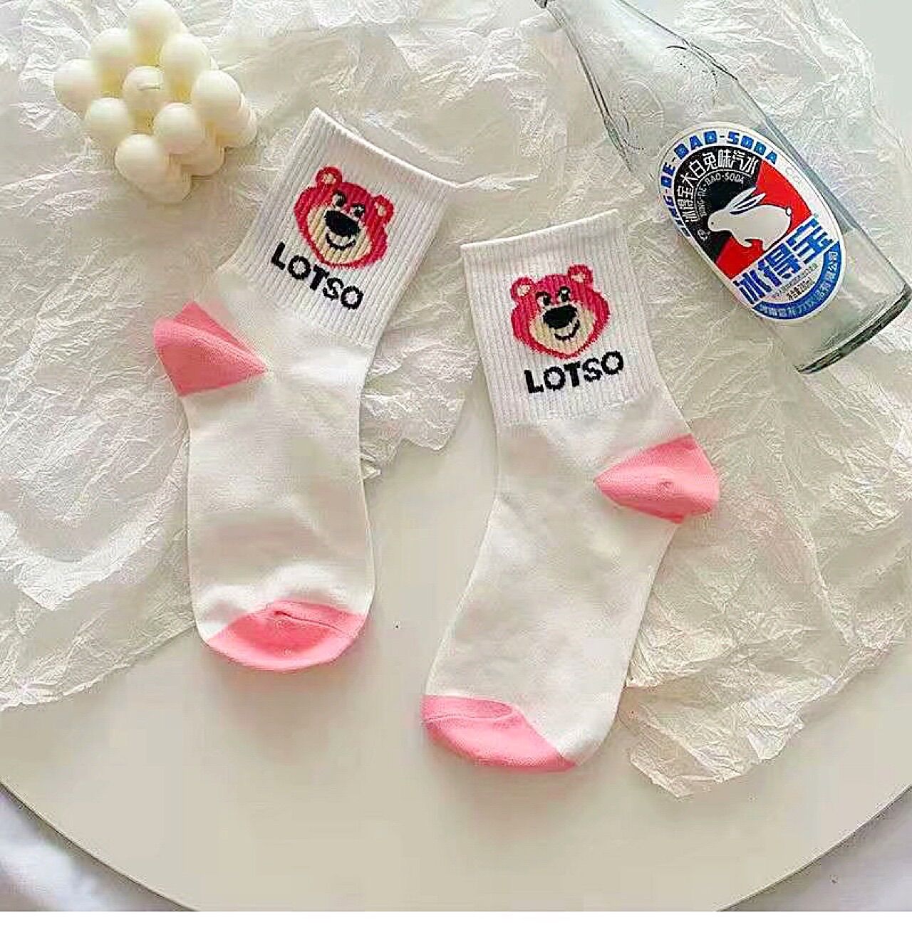 TẤT VỚ NỮ GẤU DÂU LOTSO