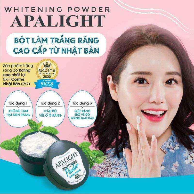 Bột trắng răng Apalight nội địa Nhật cao cấp