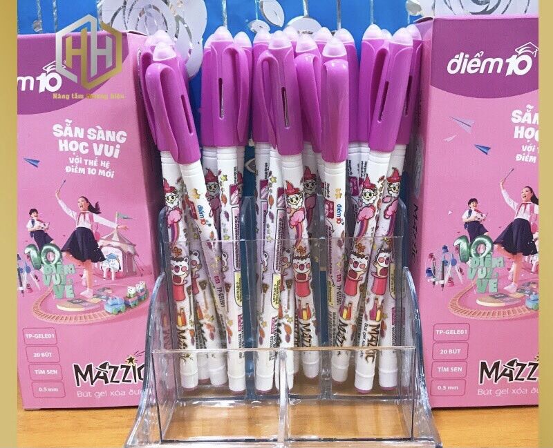 Bút Gel Xóa Được Thiên Long TP-GELE01 - Mực Tím/Xanh. (1 bút 9k)