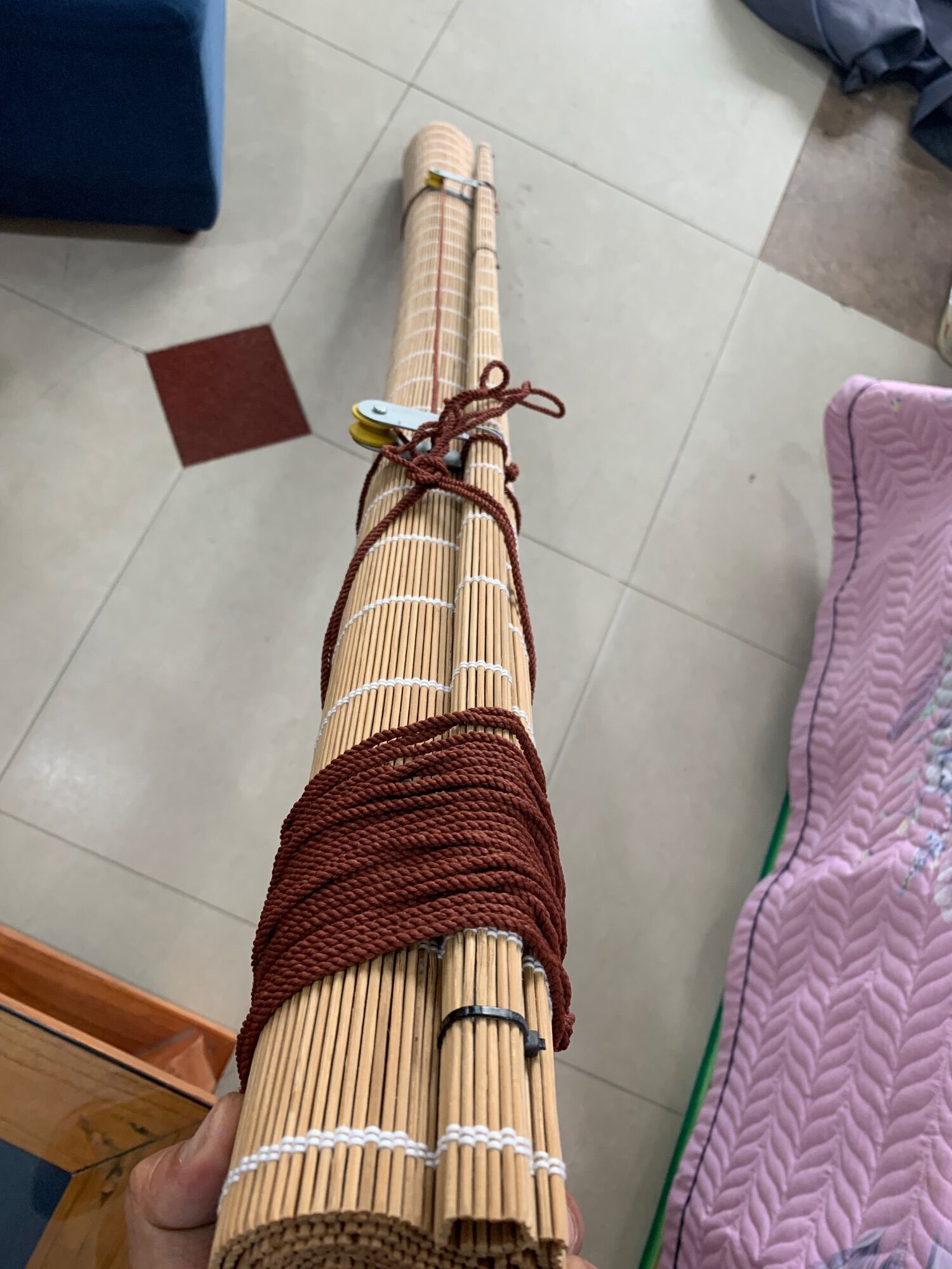 Rèm tăm tre trúc che nắng cửa sổ