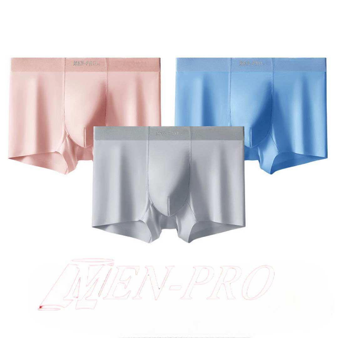 Quần Sịp Boxer Nam băng lụa Combo 3 kháng khuẩn Men Pro