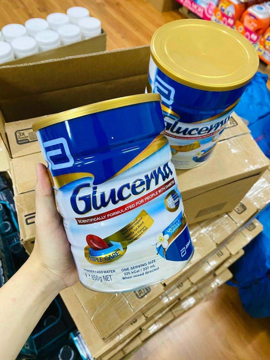 SỮA BỘT GLUCERNA DÀNH CHO NGƯỜI TIỂU ĐƯỜNG 850Gr Úc
