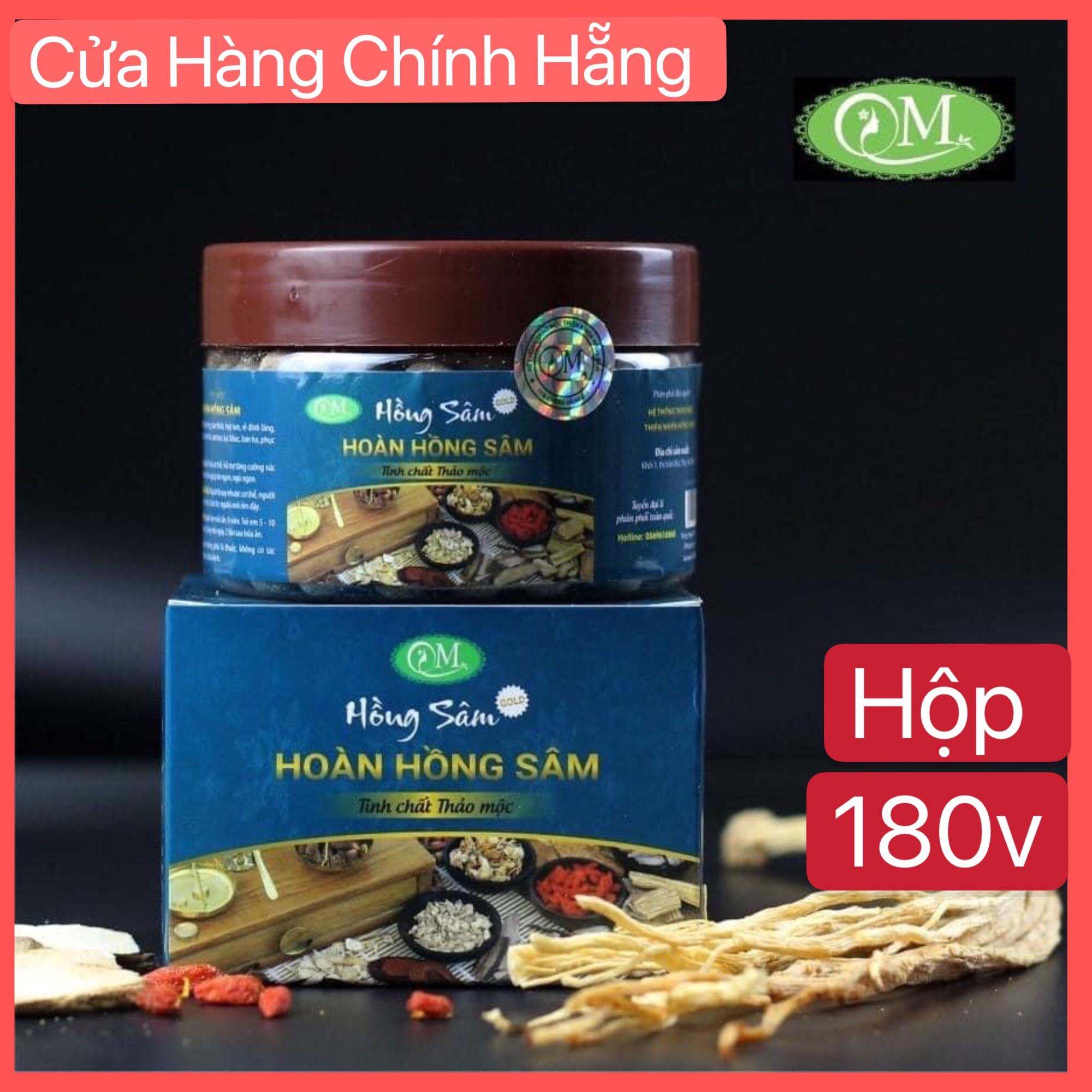 Tăng cân hồng sâm QM -Hồng hoàn sâm mẫu mới 180v