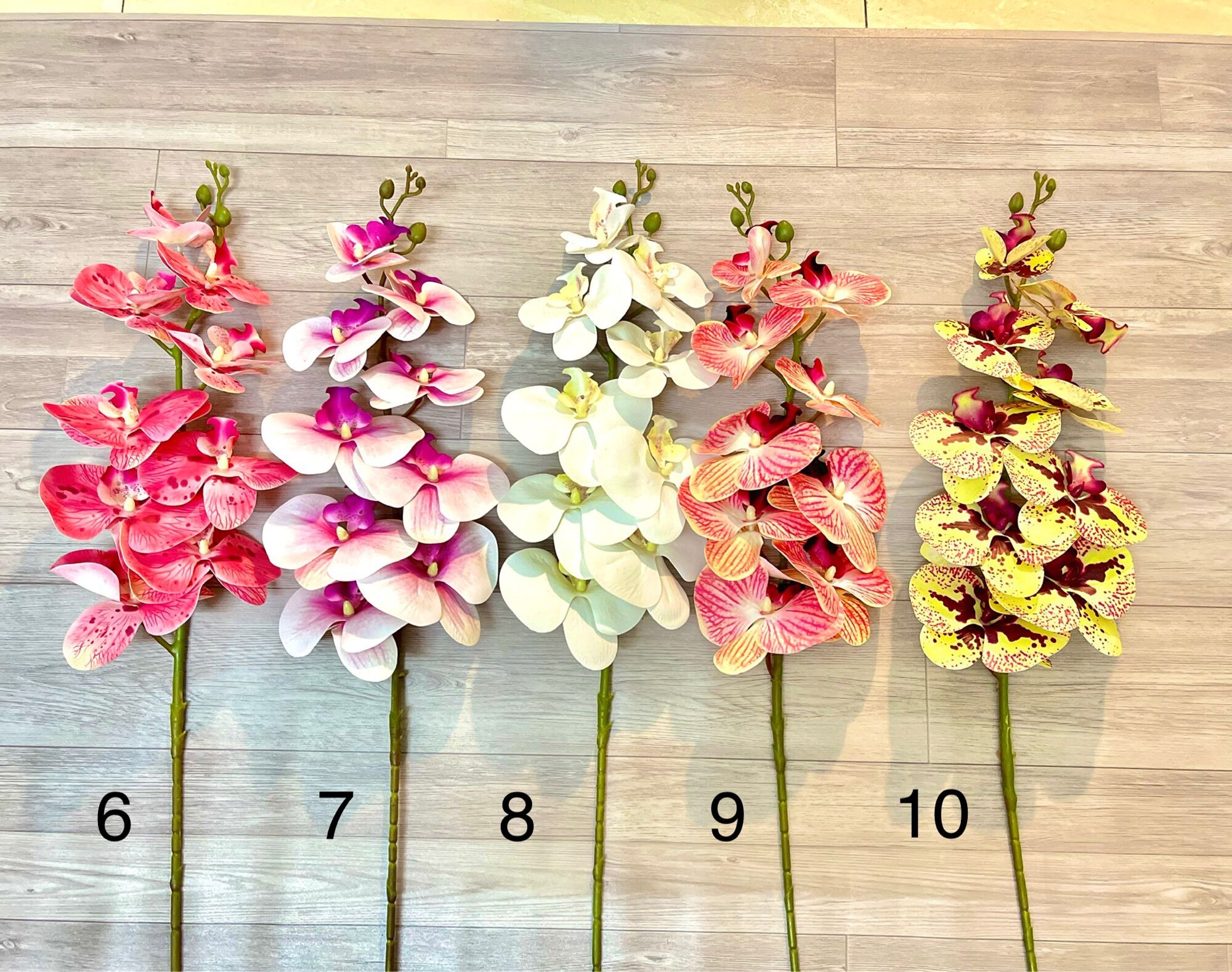 Hoa giả - hoa Lan hồ điệp cao su cao cấp