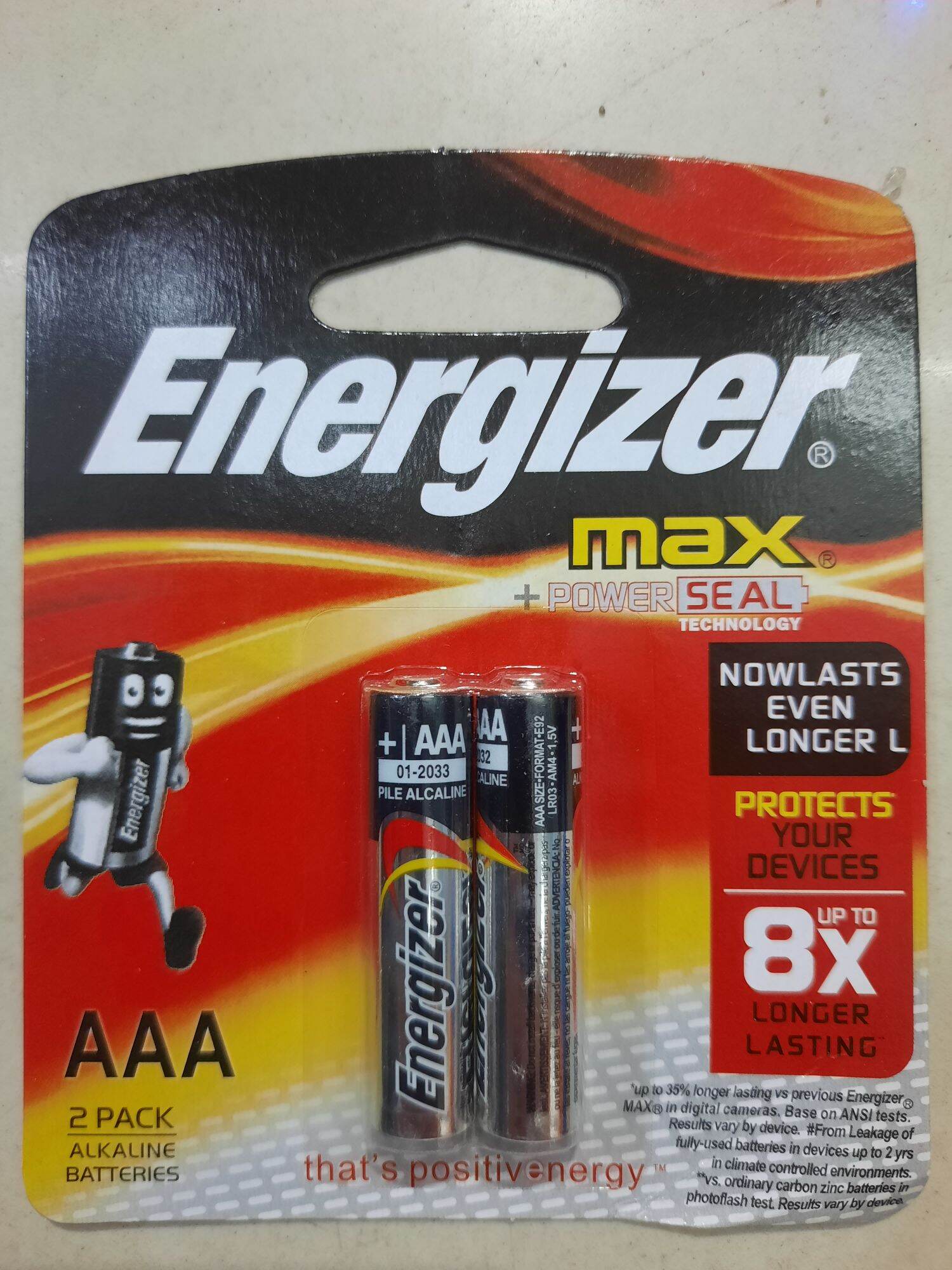 Vĩ 2 viên Pin Energizer 2A, 3A