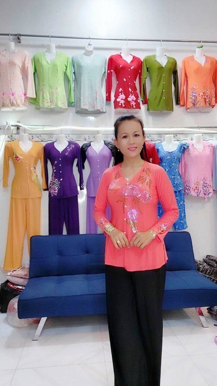 Áo bà ba đính đá