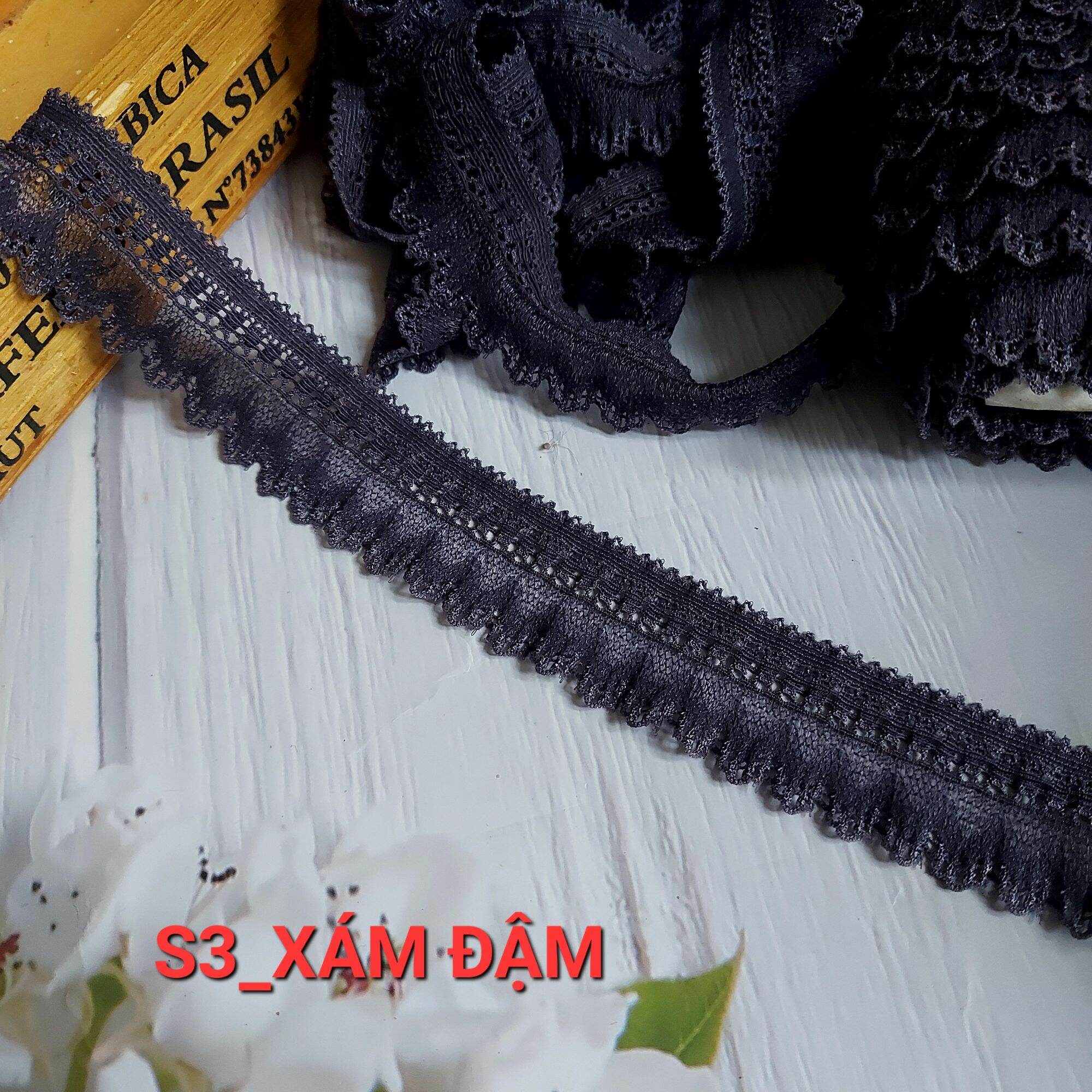 Ren thun viền có co giãn , may nội y, bản rộng 2.7cm.