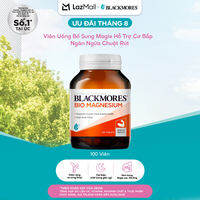 Viên Uống Bổ Sung Magie Hỗ Trợ Cơ Bắp Ngăn Ngừa Chuột Rút Blackmores Bio Magnesium Lọ 100 Viên