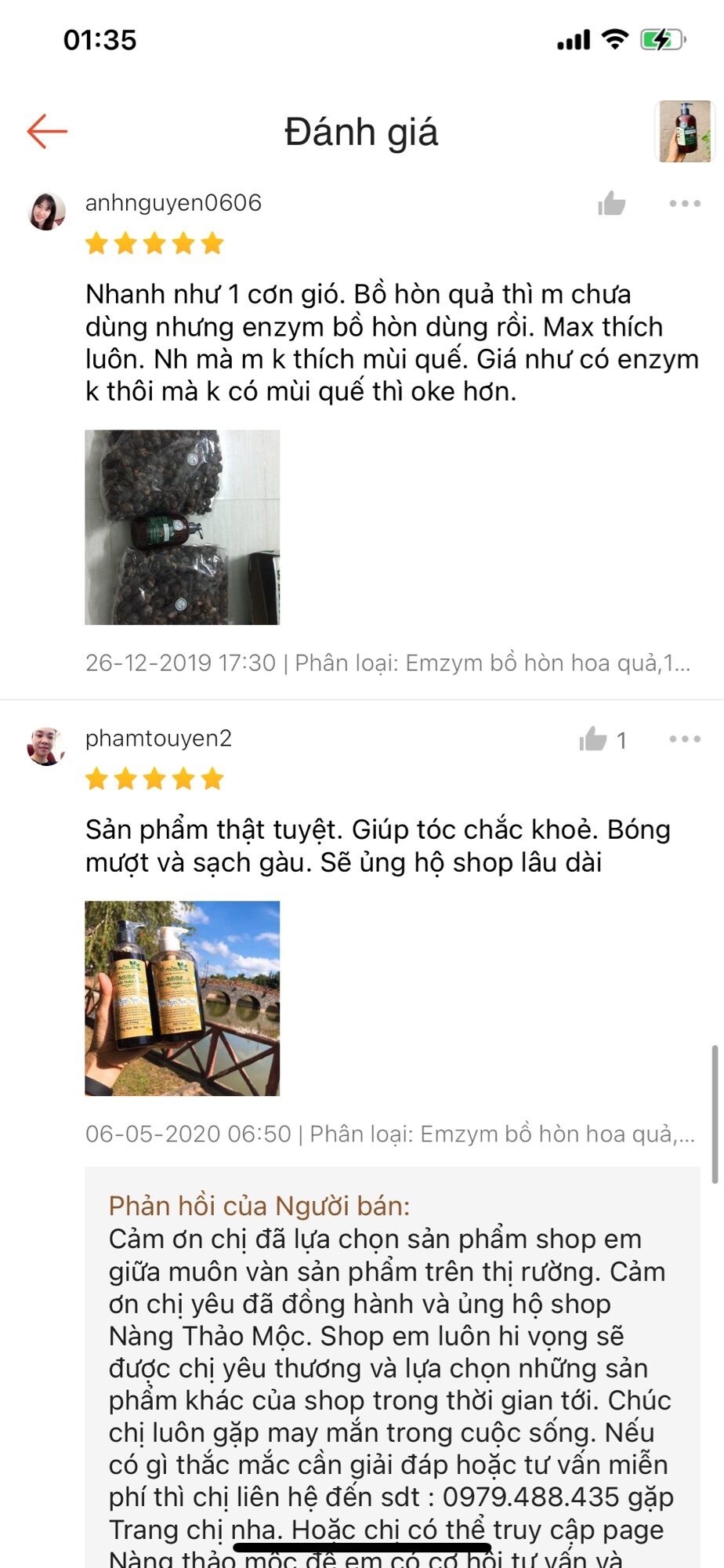 Enzym bồ hòn 500ml