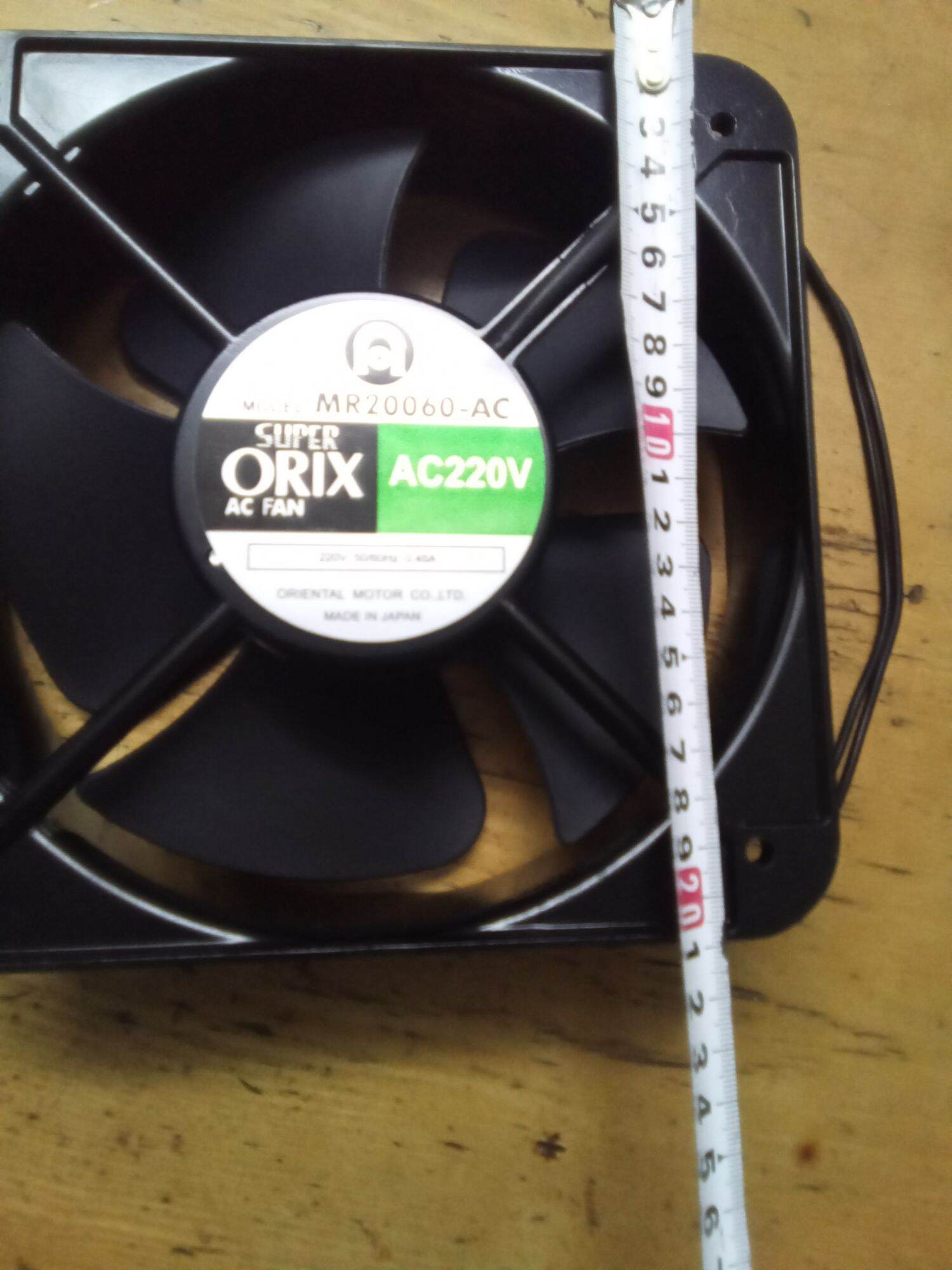 Quạt thông gió Orix AC 220V Kt 20x20x6 Cm