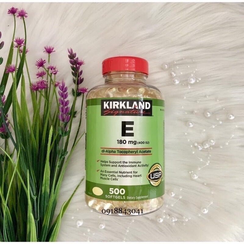 Vitamin E kirkland 500 viên Mỹ