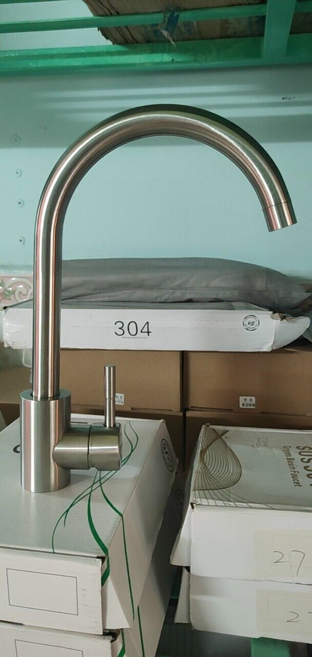 Combo chậu chén dập 2 hố + vòi rửa chén( có kèm bộ xả)
