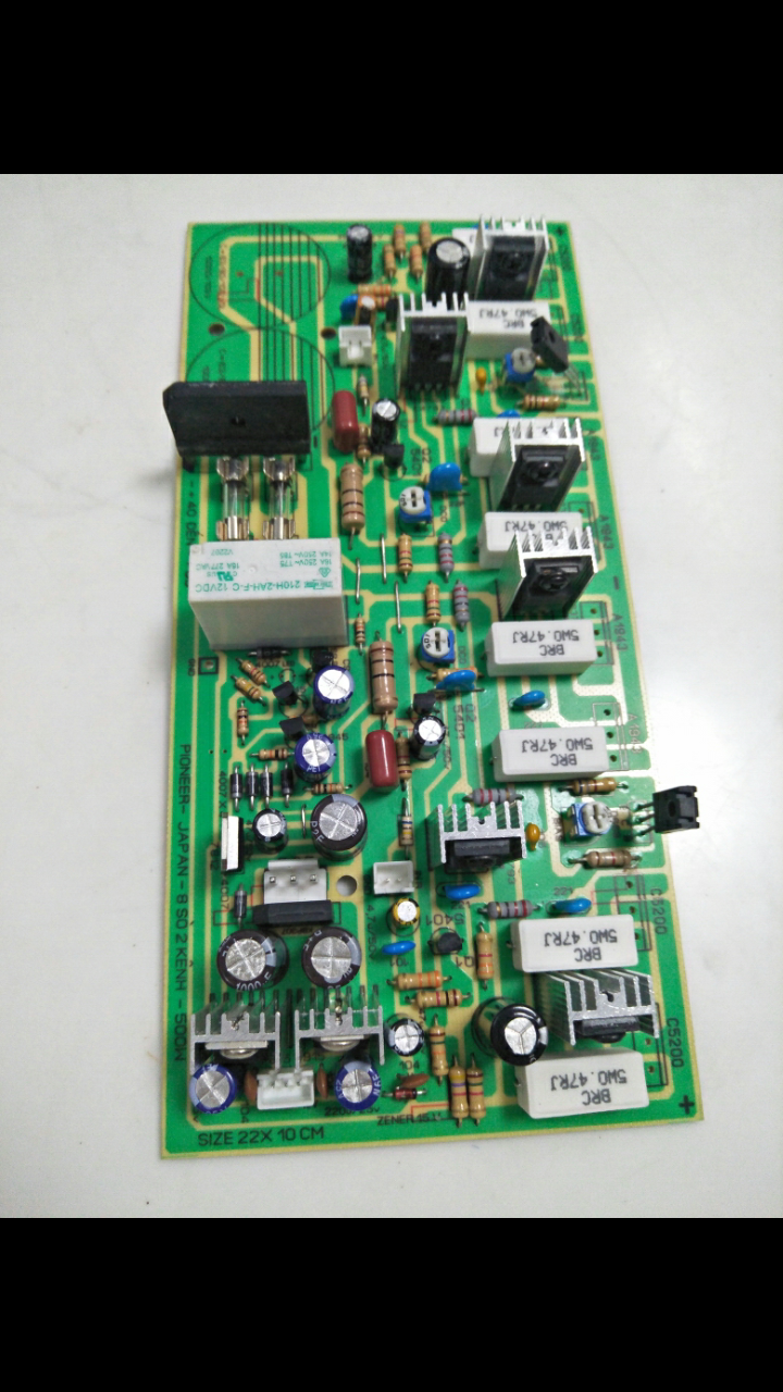 Mạch công suất 8 sò liền nguồn mono