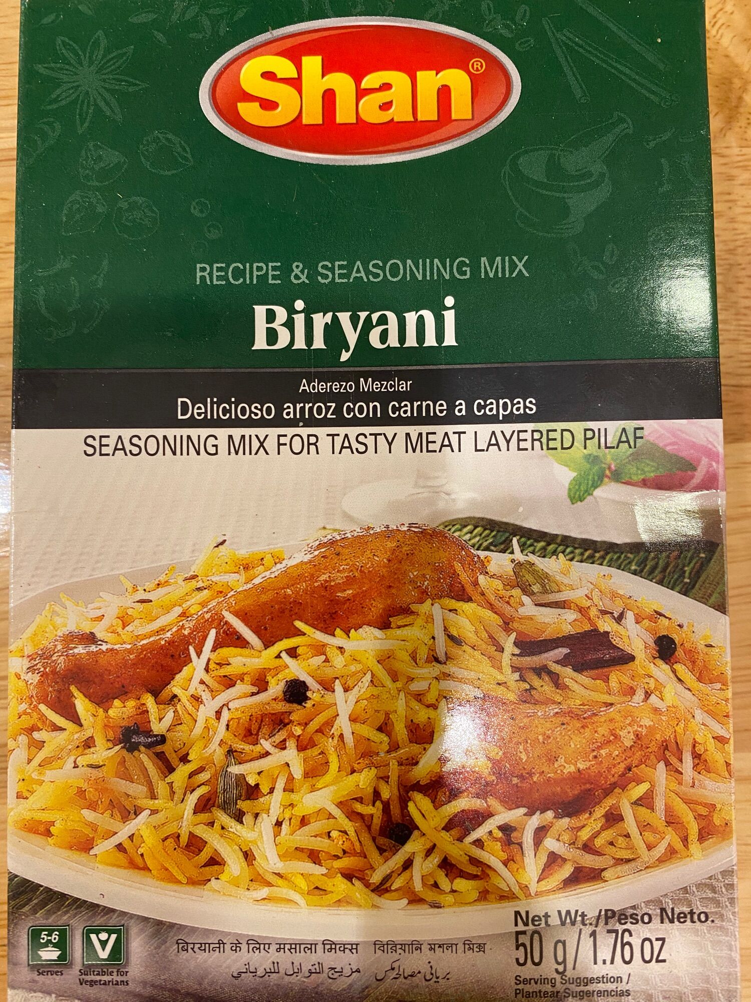 Shan Biryani, Gia vị nấu cơm gà,cừu…