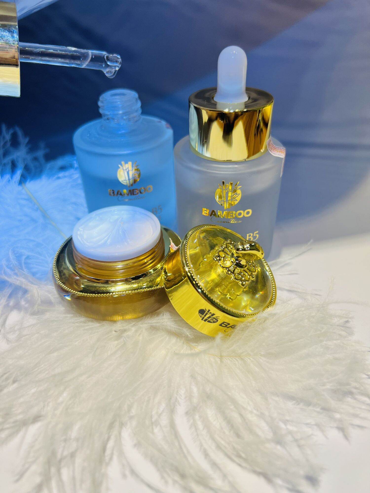 🎀Mẫu mới 2023🎀Combo Kem face và Serum B5 Bamboo , dưỡng trắng da, mờ nám, sạm, tàn nhang