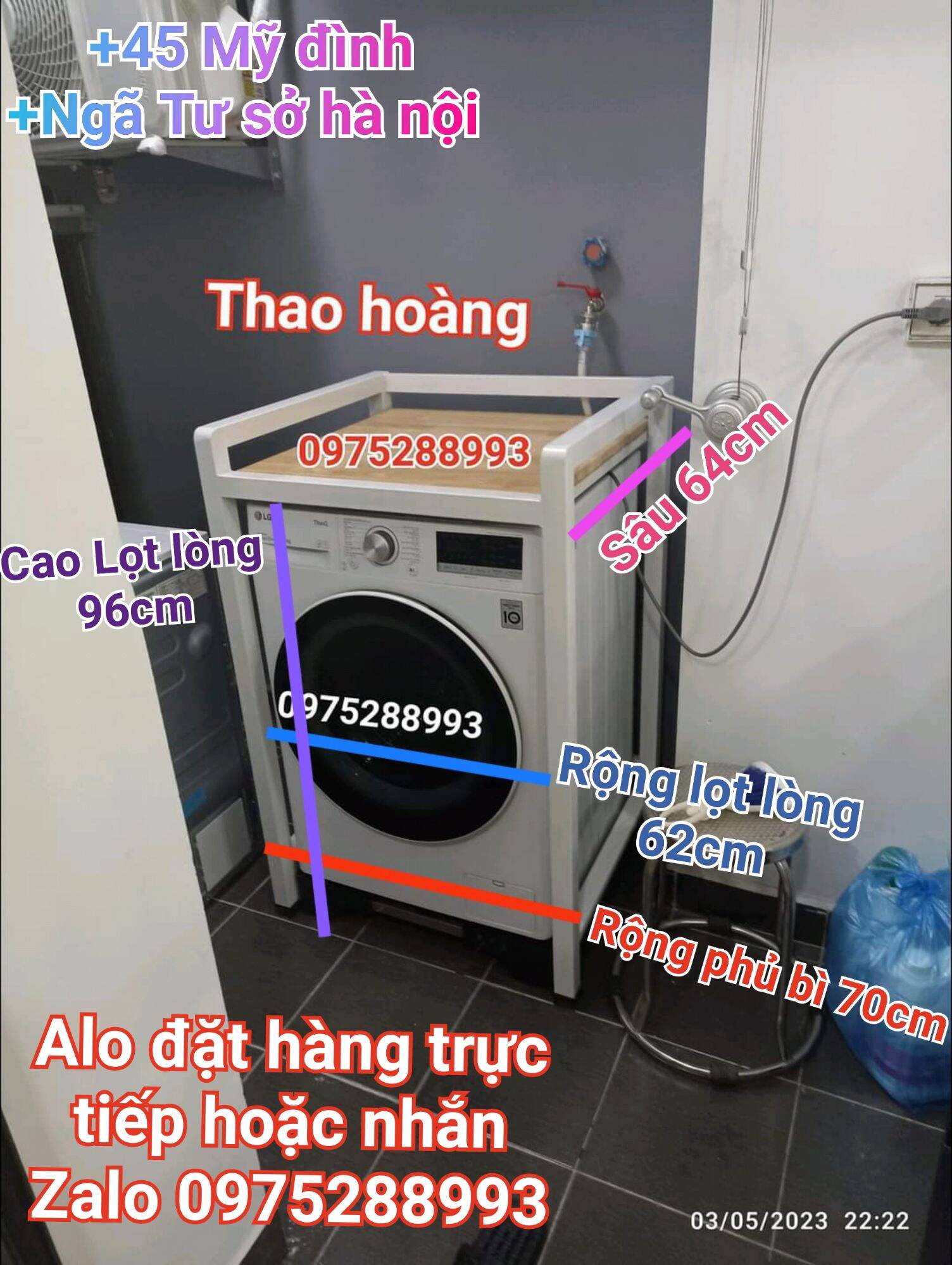 Chân kệ máy giặt máy sấy  Gọi điện 0975288993 hoặc nhắn zalo đặt hàng giao