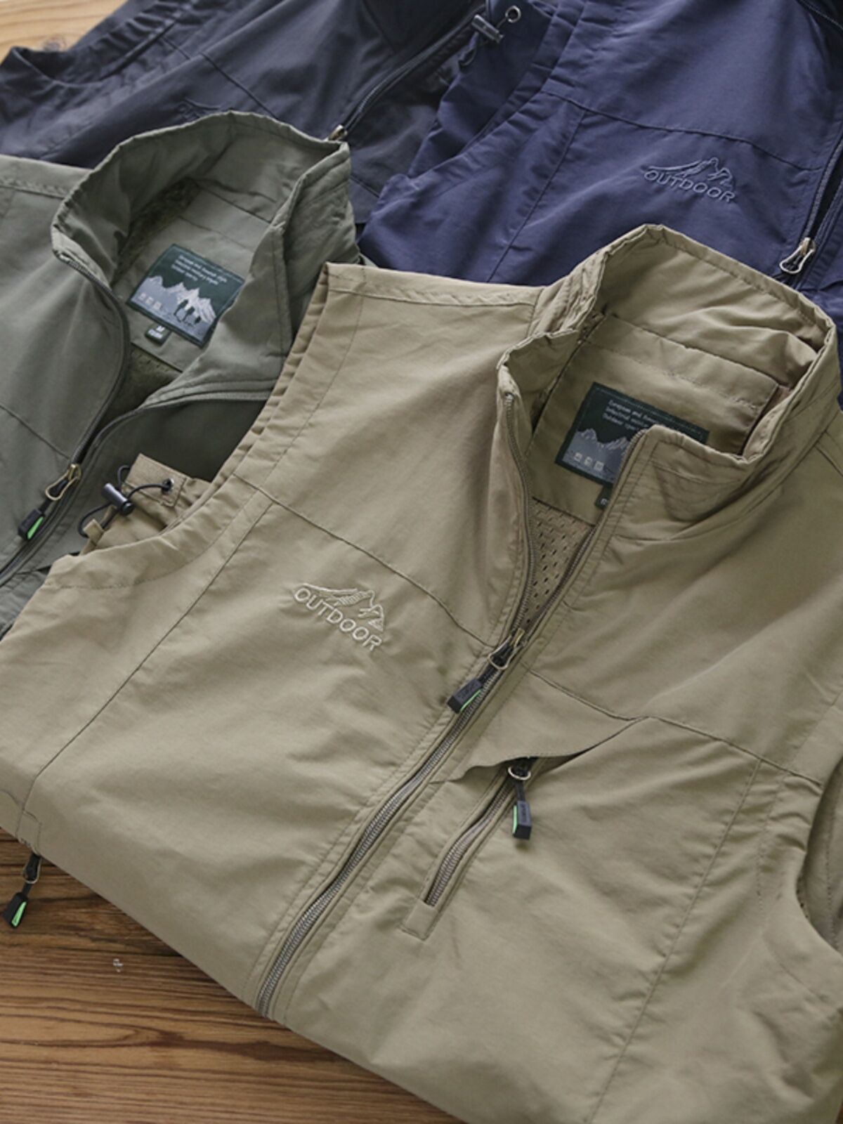 Áo Khoác Ngoài Nam Chống Thấm Nước Nhanh Khô Nhiều Túi Cổ Đứng Phong Cách Ngoài Trời Thời Trang Mùa Hè Quần Áo Bảo Hộ Lao Động