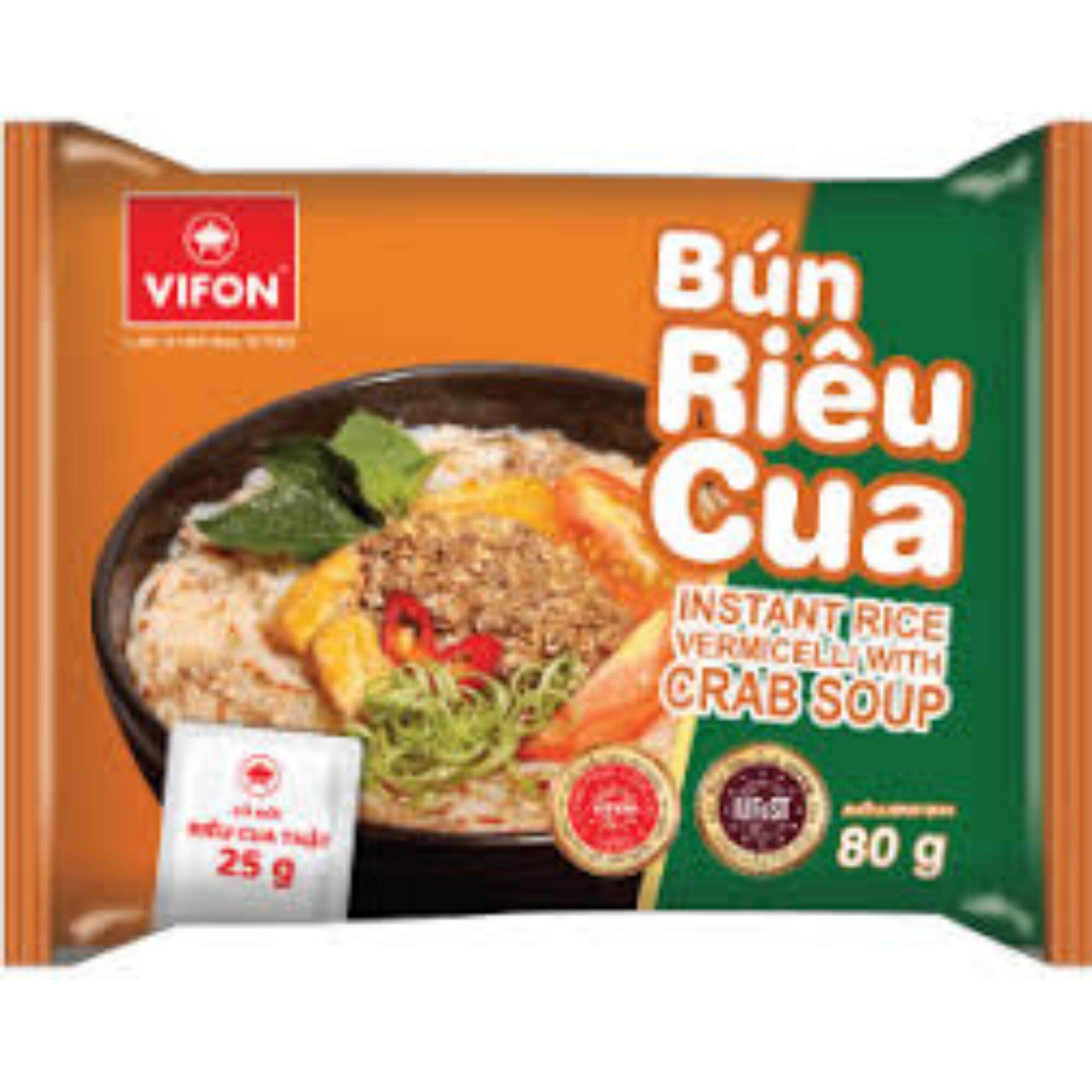 Bún ăn liền Vifon vị tôm/ riêu cua thịt thật/ bún bò huế