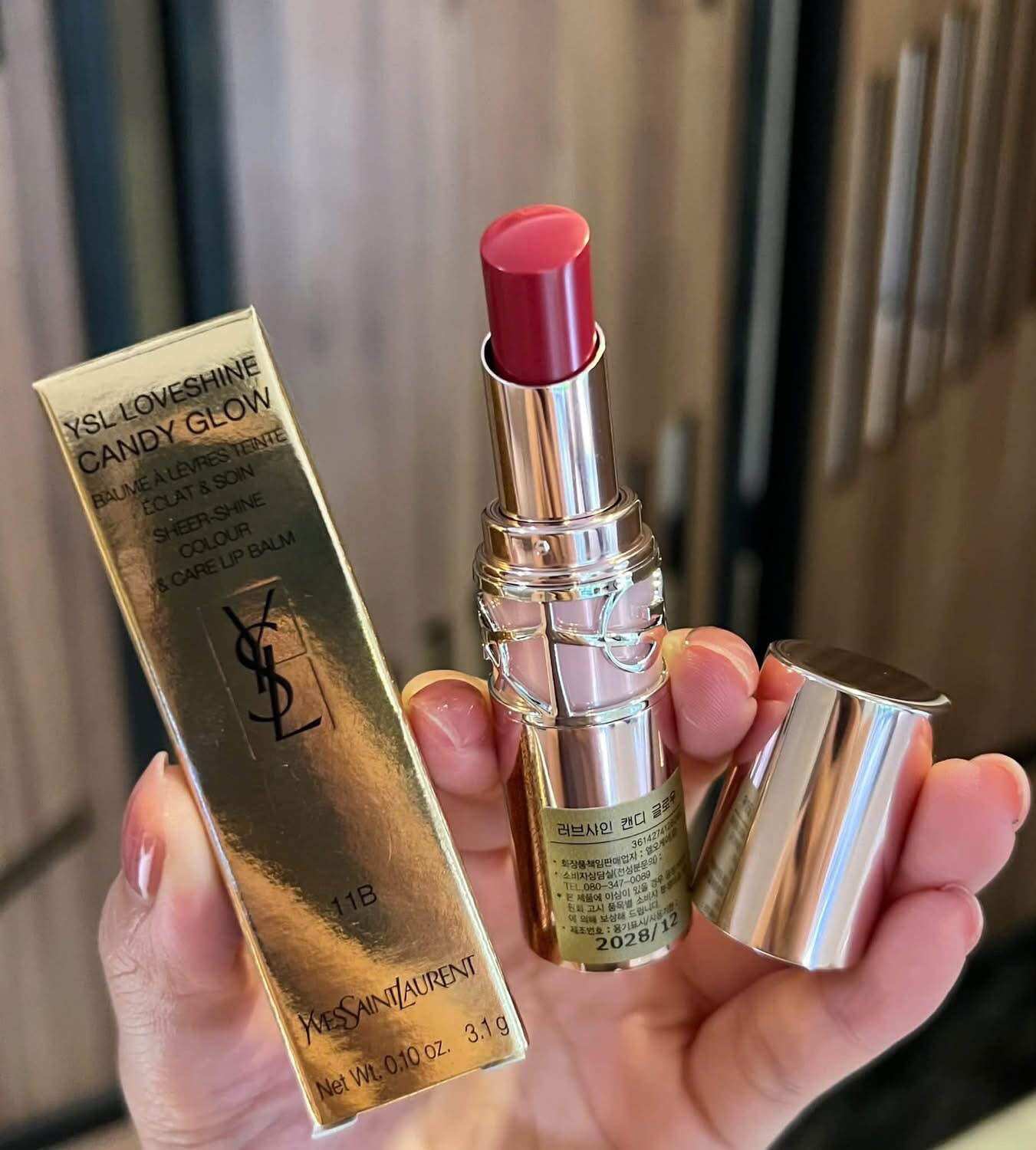 [CHÍNH HÃNG 100%] SON DƯỠNG YSL LOVESHINE #11B HỒNG ÁNH ĐỎ