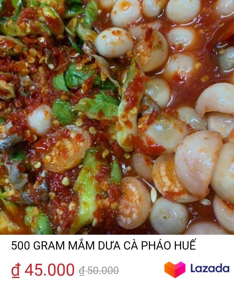 Mắm dưa cà đặc 1 hộp 500 gram, sản huế