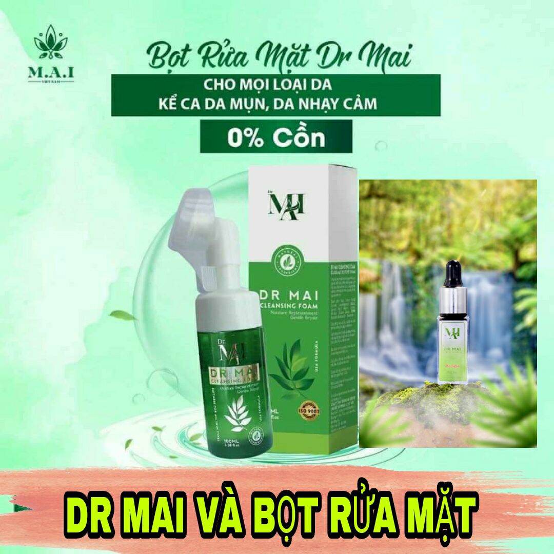 Combo sữa rửa mặt dr mai và dr mai mix saffron