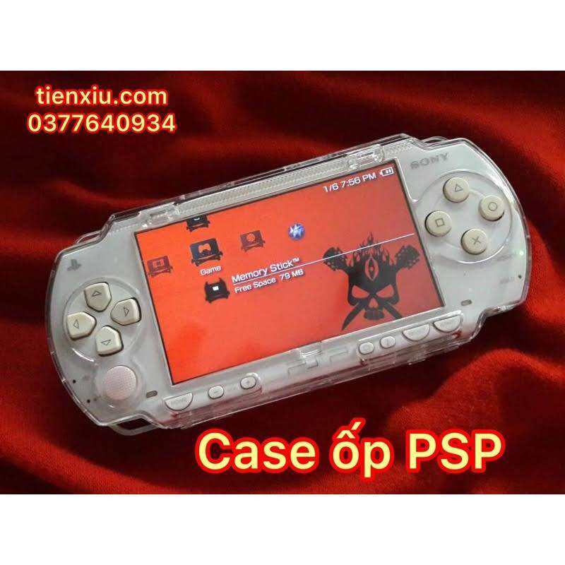 Vỏ ốp máy game PSP1000 PSP2000 PSP3000 PSPeslim E1000 Case ốp trong suốt psp chống trầy chống xước c