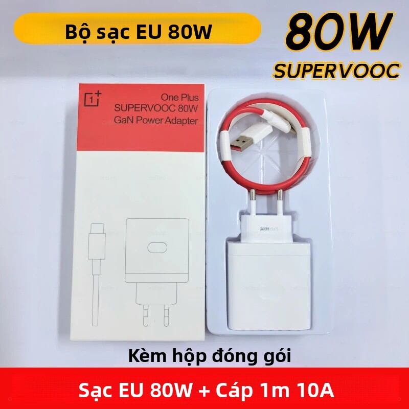 Củ Sạc USB OnePlus Chính Hãng 100W 80W SUPERVOOC Type C Kèm Cáp 10A Dành Cho OPPO X8 Realme 15 13R 1