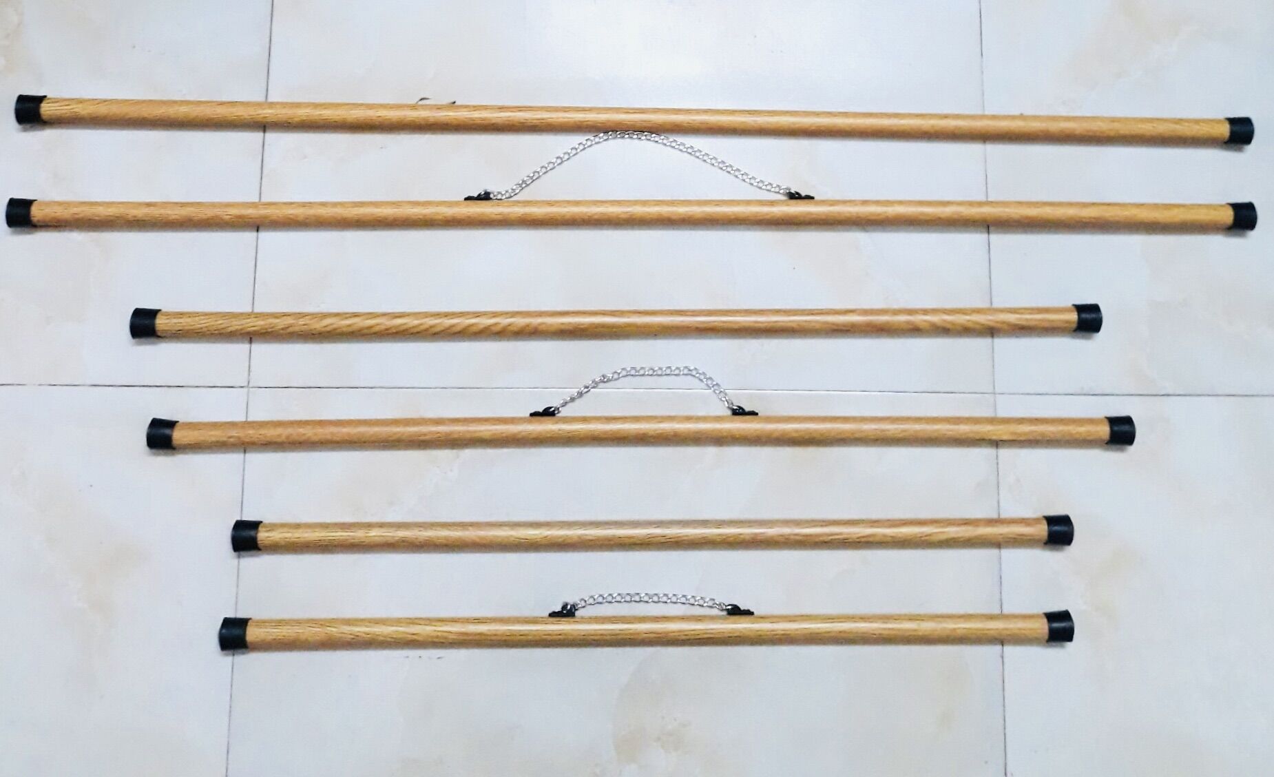 Khung nẹp treo tranh ảnh 5 đôi 50cm/ sáo treo tranh ảnh