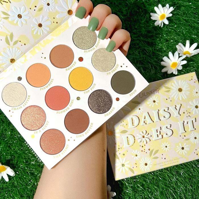 Bảng phấn mắt Colourpop Daisy does it eyeshadow palette siêu xinh và dễ dùng colorpop eyeshadow