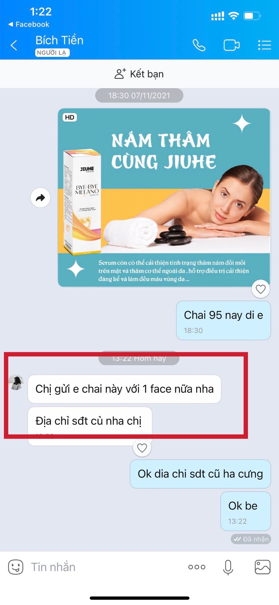 SERUM JIUHE THÂM BYE BYE MELANO THANH TÔ