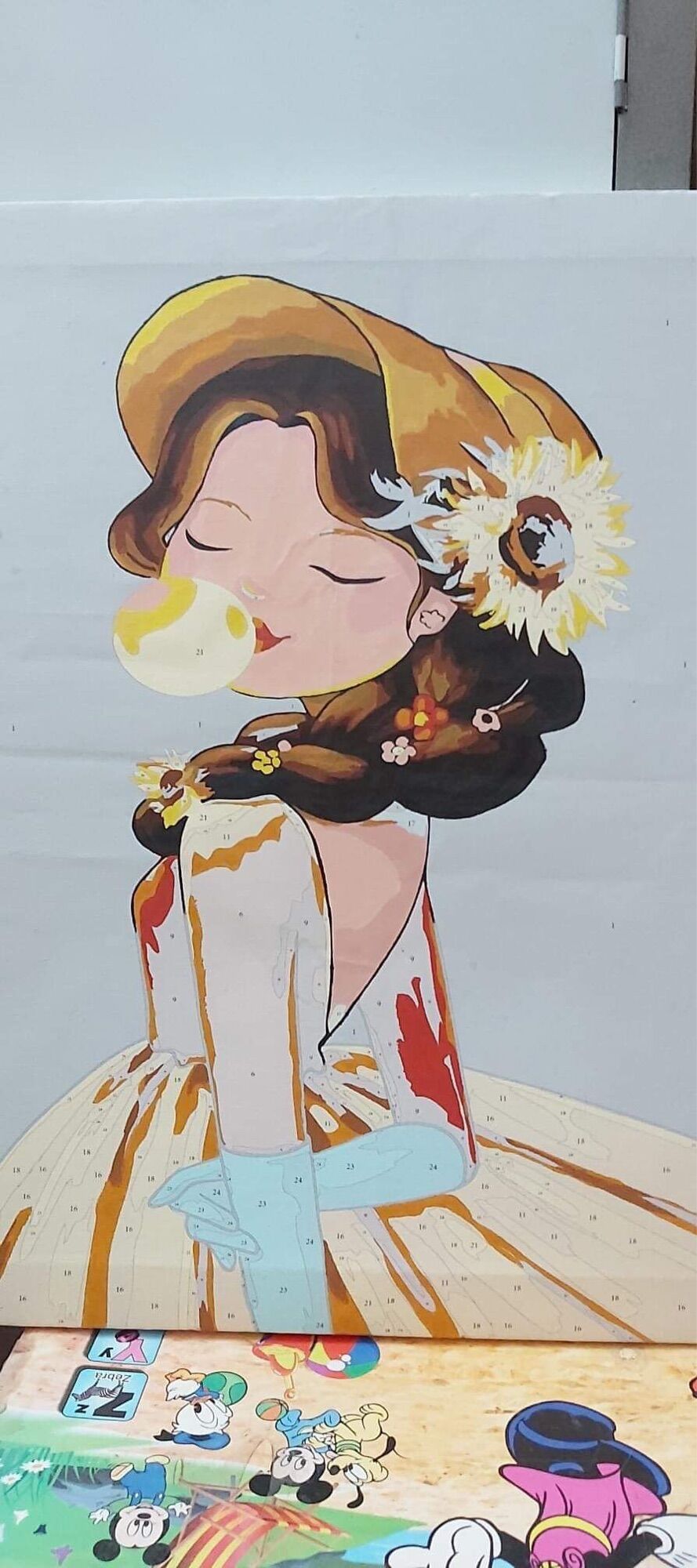 Tranh sơn dầu số hoá - tranh KHÔNG KHUNG