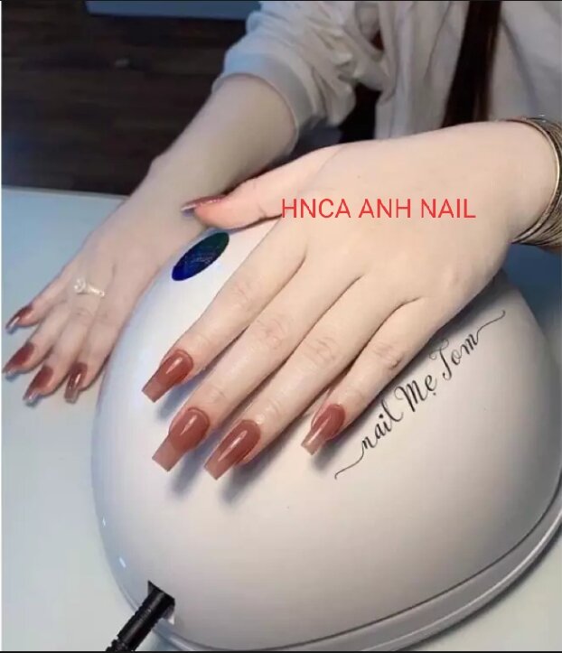 Nail box thiết kế giá rẻ bộ móng tay giả up vuông sơn thạch bobo đủ size fom chuẩn y hình