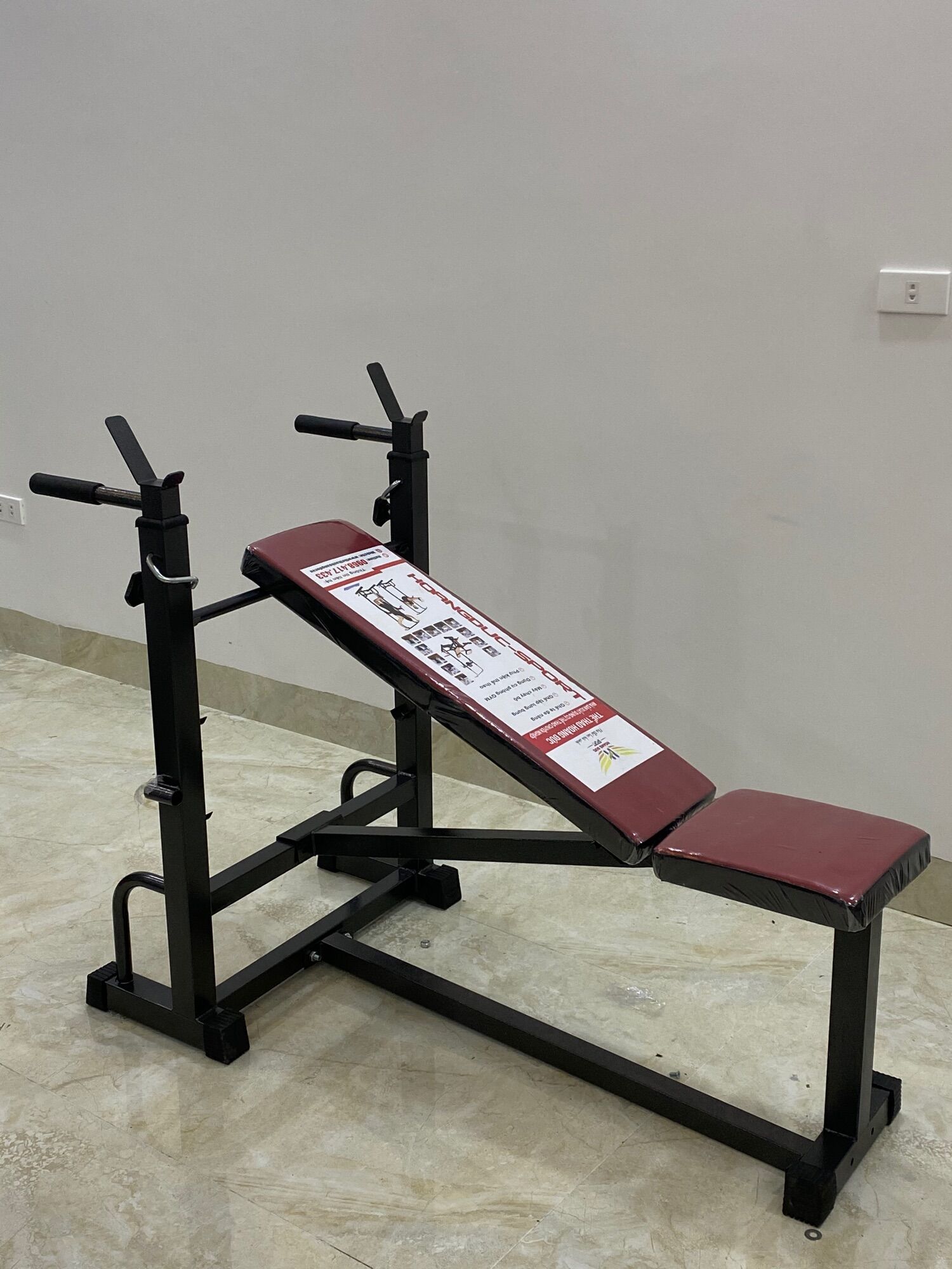 Ghế tập tạ đơn SADU HOÀNG ĐỨC (chưa có tạ và đòn)