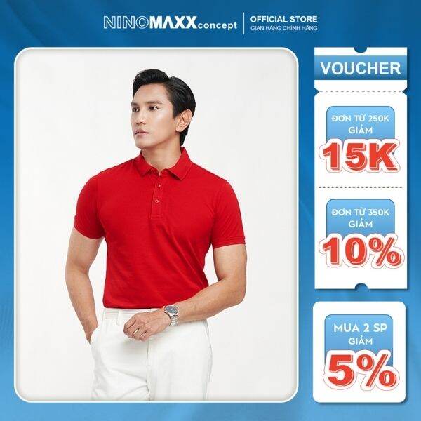 Áo polo nam premium cotton mercerized cao cấp n&m thương hiệu ninomaxx 2203015