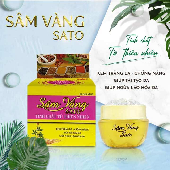 kem nám sâm vàng sato thảo dược Đông y
