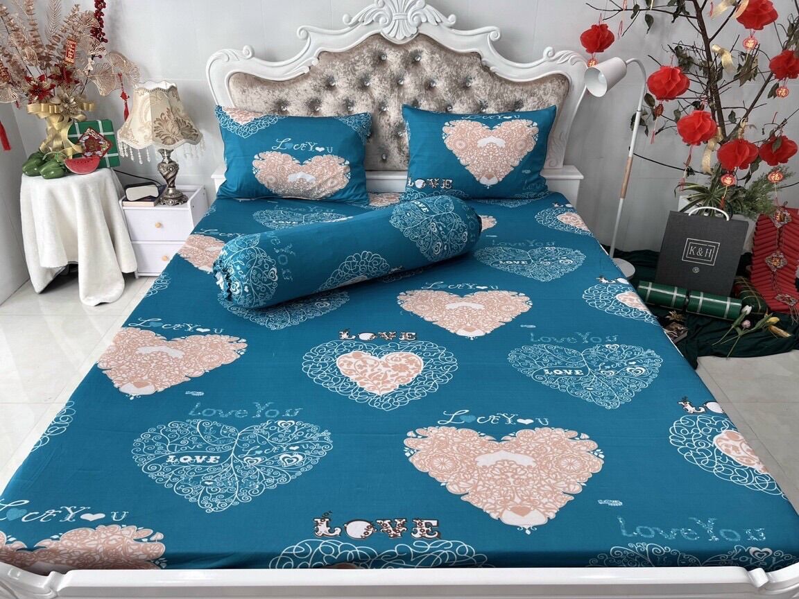 Set 4 drap áo gối THUN LẠNH HÀN QUỐC